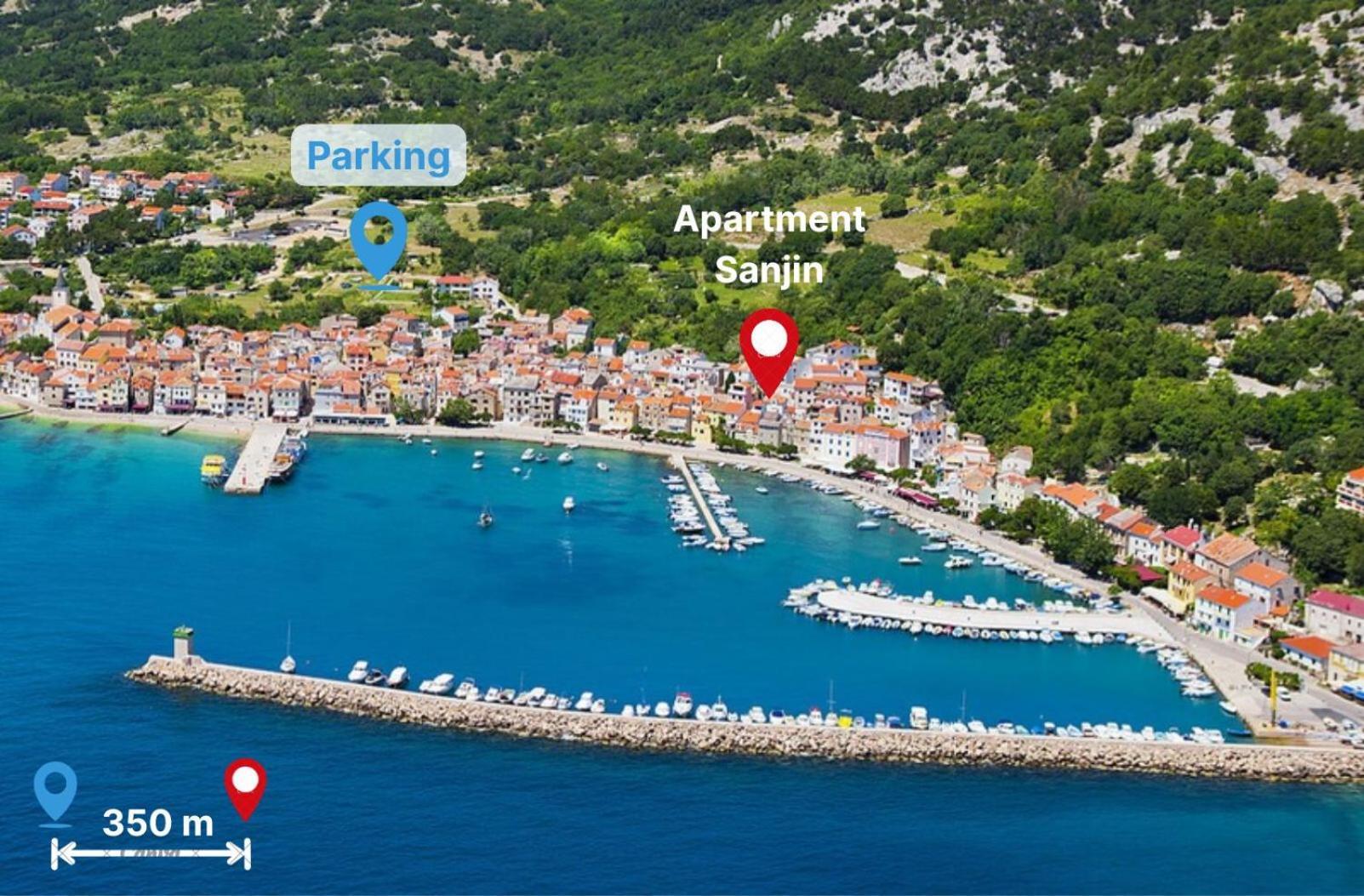 Apartment Sanjin With Sea View Baška Екстериор снимка